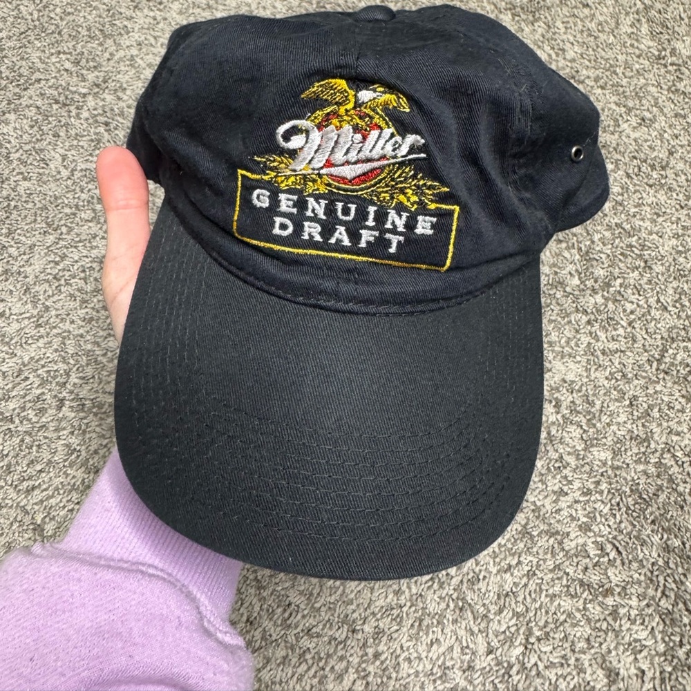 1980s-1990s Vintage MILLER Genuine Draft BEER Snapback Hat